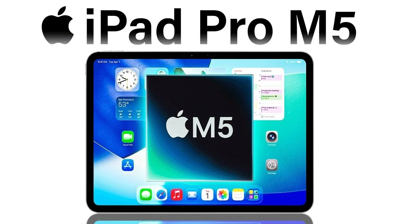 iPad Pro M5のCADレンダリングイメージ